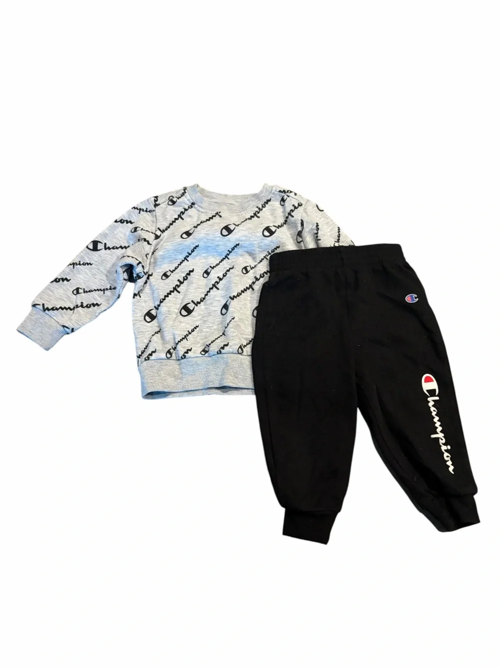 Champion Toddler 2-Piece Logo Sweatshirt & Jogger Set Size 24M